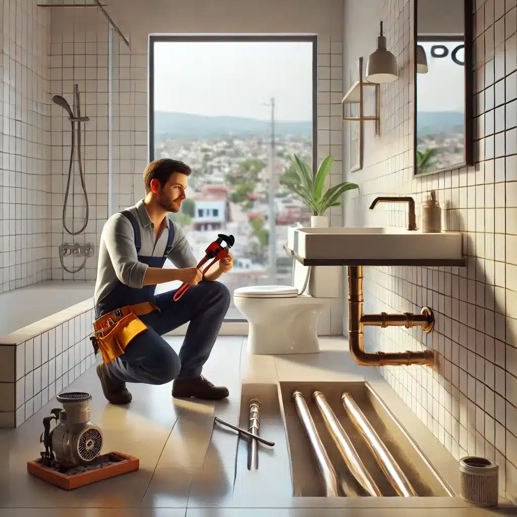 Baño moderno y limpio con decoración sutil | Fontanero GDL