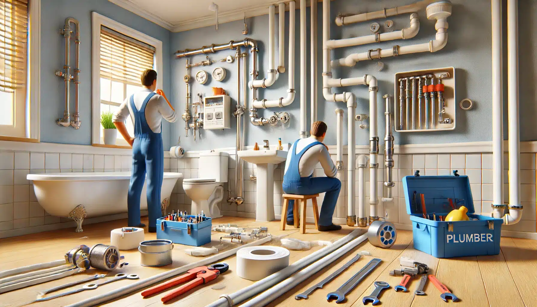 Inspección de un sistema de plomería residencial bien mantenido por un profesional | Fontanero GDL