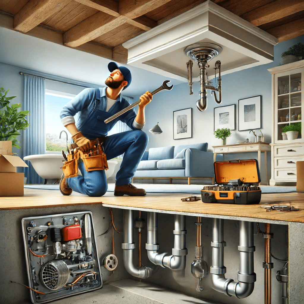 Fontanero profesional reparando tuberías y detectando problemas ocultos en Guadalajara. Confianza y reparación en gas | Fontanero GDL.