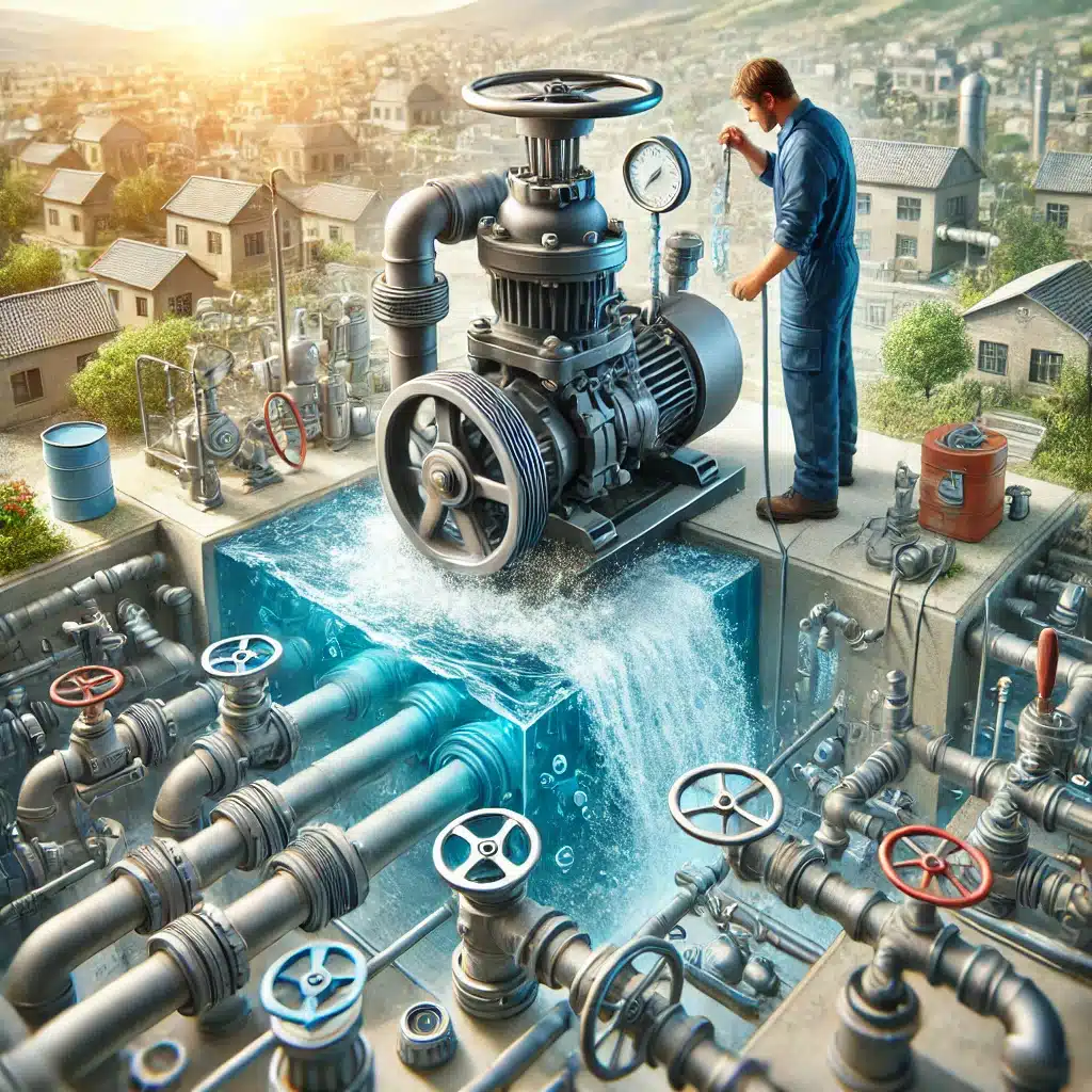 Técnico realizando mantenimiento a sistema de bombeo para asegurar eficiencia | Fontanero GDL